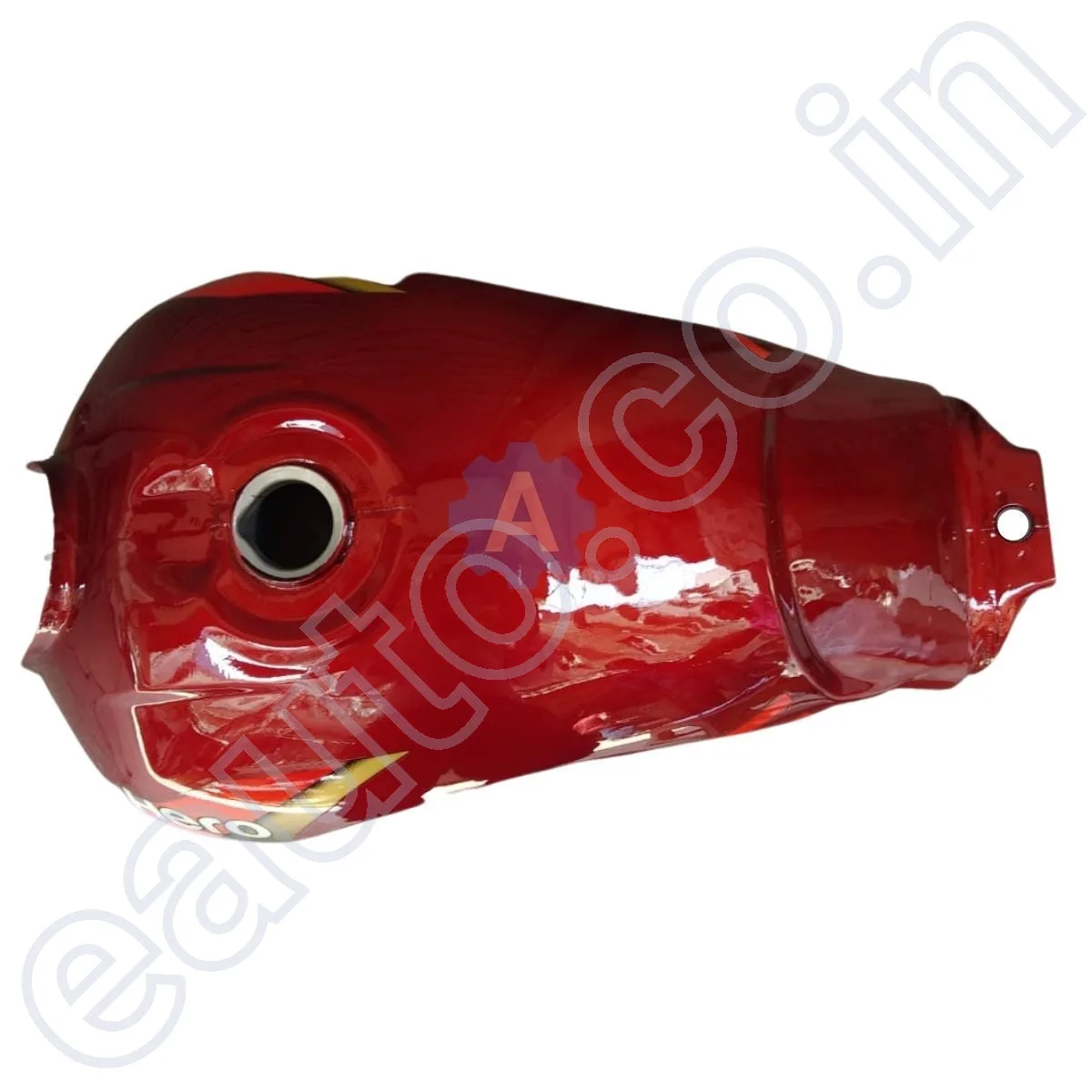 Ensons Petrol Tank for Hero CD Deluxe New Model (Red/Orange) 2