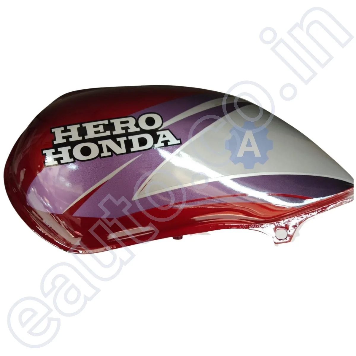 Ensons Petrol Tank for Hero Passion Plus (Red/Purple) 2