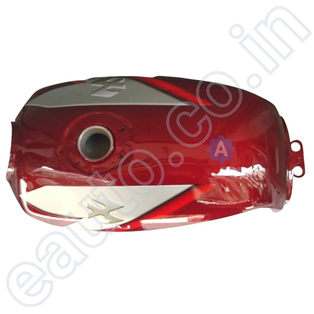 Ensons Petrol Tank for Bajaj CT 100 (Red/Silver) 2