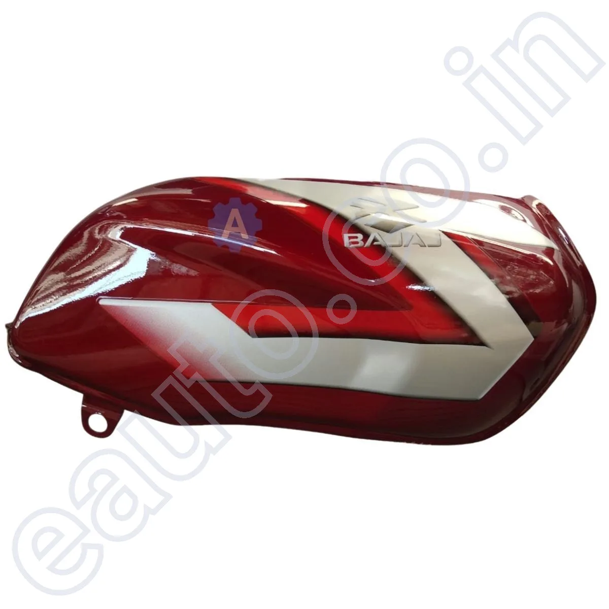 Ensons Petrol Tank for Bajaj CT 100 (Red/Silver) 3