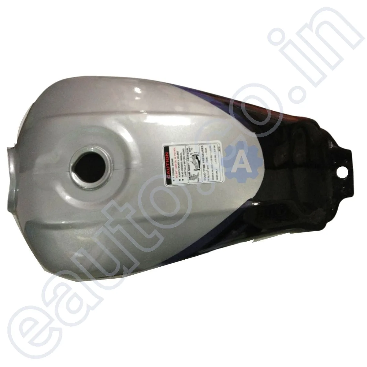 Ensons Petrol Tank for Hero Passion Plus (Silver/Blue) 2