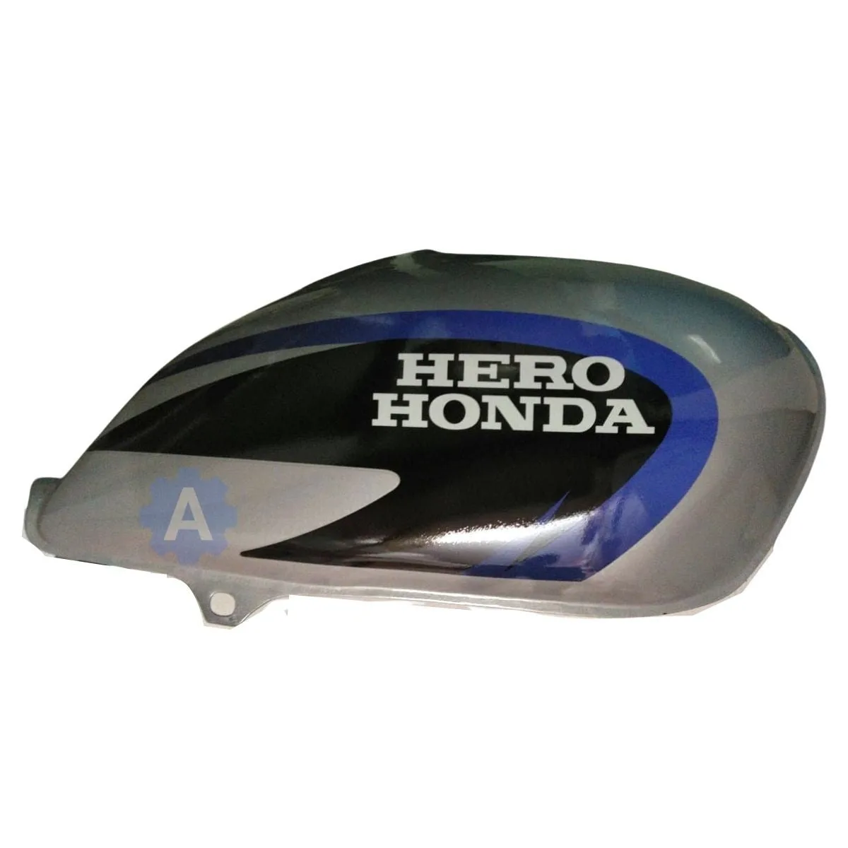 Ensons Petrol Tank for Hero Splendor Plus (Silver/Blue)