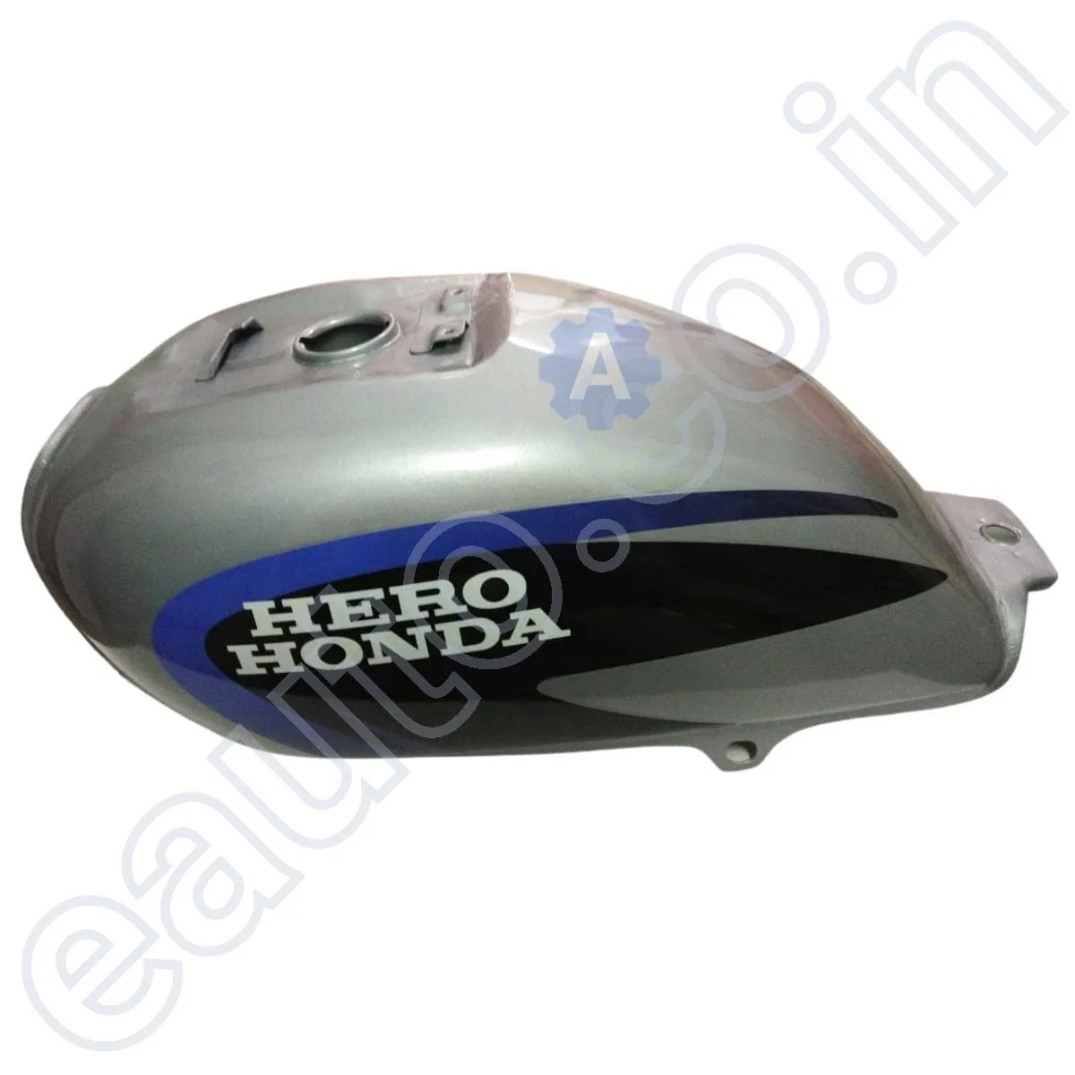 Ensons Petrol Tank for Hero Splendor Plus (Silver/Blue) 3