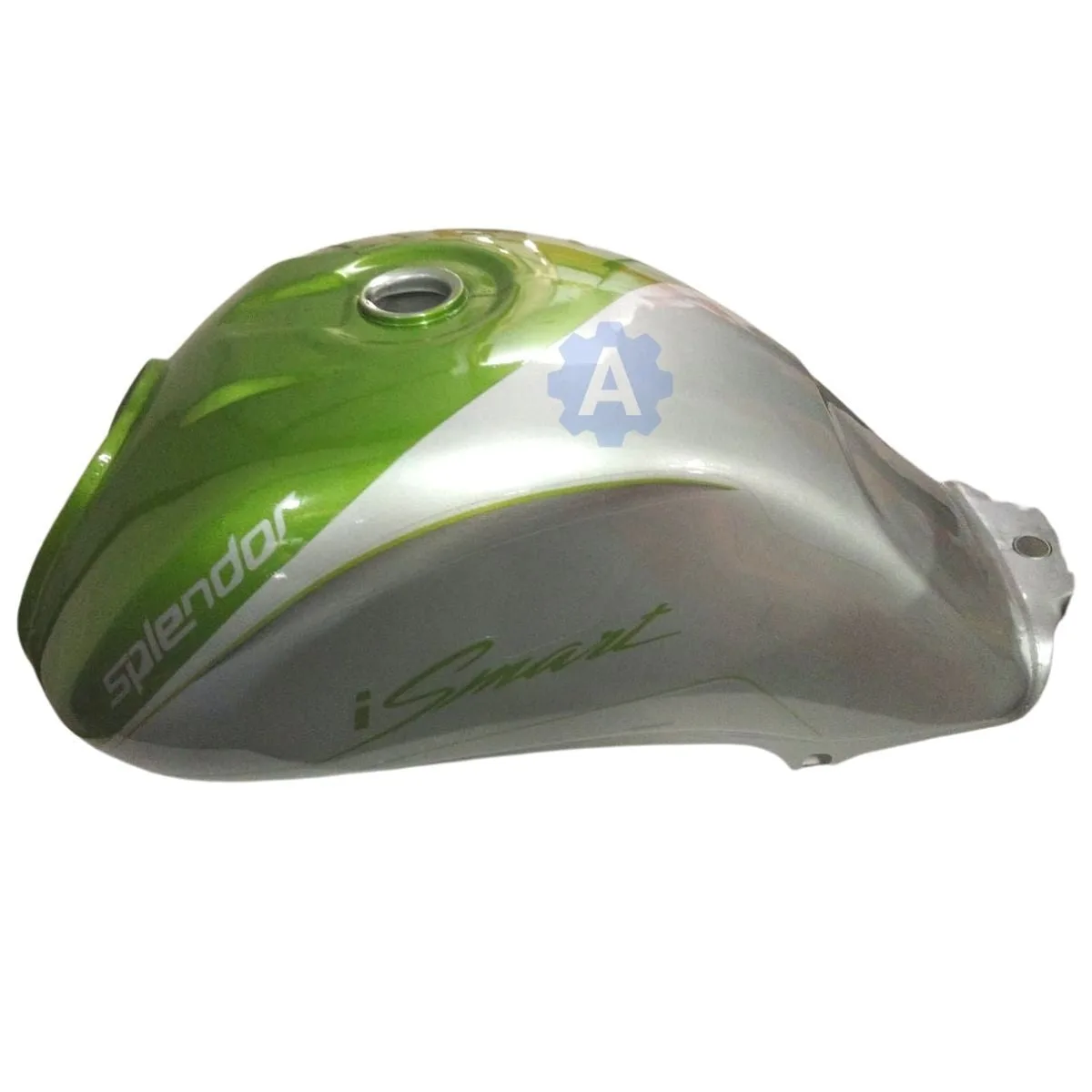 Ensons Petrol Tank for Hero Splendor iSmart BS3 (Silver/Green)
