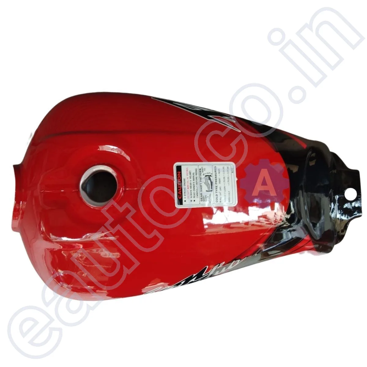 Ensons Petrol Tank for Hero Passion Plus Alloy Wheel (Sports Red/Black) 2