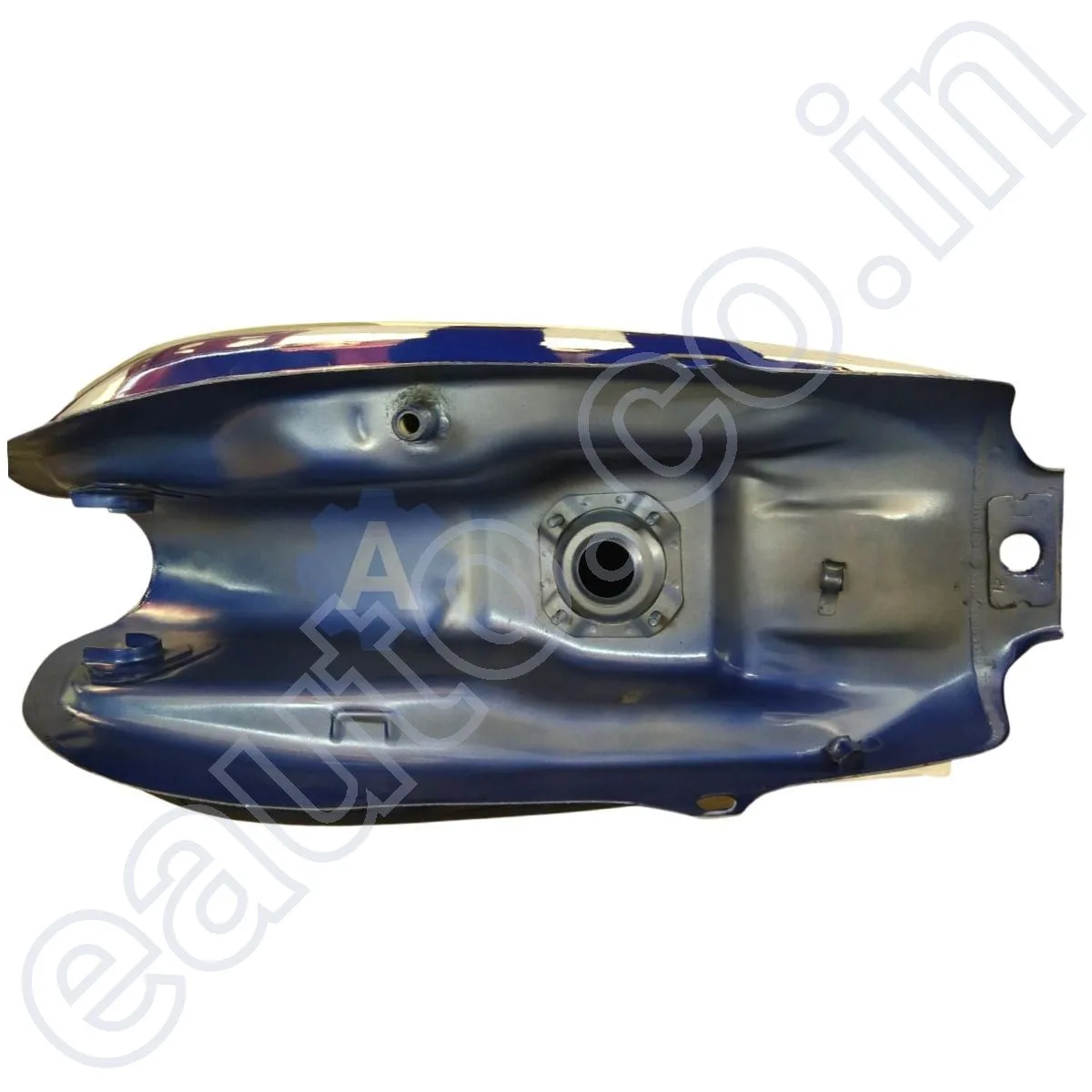 Ensons Petrol Tank for Hero Splendor Plus (T.Blue with Yellow/Silver Sticker) 4