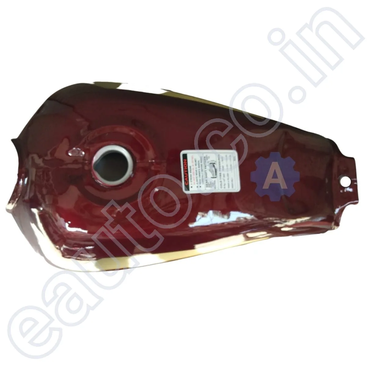 Ensons Petrol Tank for Hero CD Dawn (Wine Red/Golden) 3