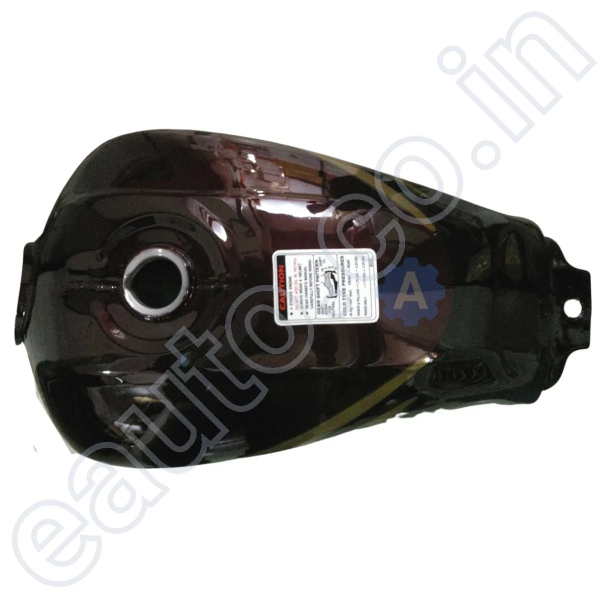 Ensons Petrol Tank for Hero Passion Plus (Wine Red/ Golden) 2