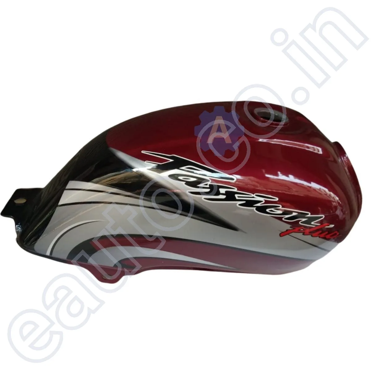 Ensons Petrol Tank for Hero Passion Plus Alloy Wheel (Wine Red/Silver) 3