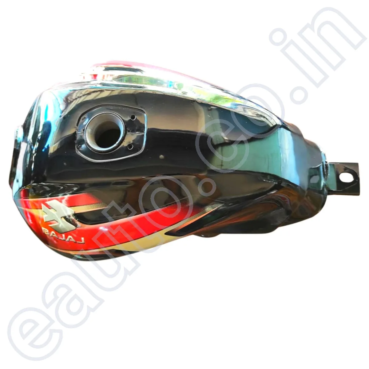 ENSONS Fuel Tank for Bajaj Discover 125 ( Black Red Petrol Tank or Tanki) 2