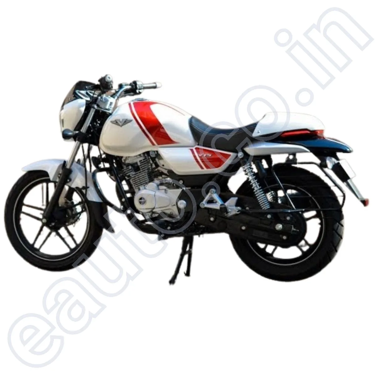 ENSONS Fuel Tank for Bajaj Vikrant V15 | V12 | White with Red sticker 4