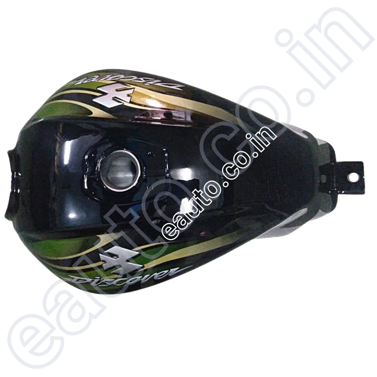 Ensons Petrol Tank for Bajaj Discover 100/ 125 New Model/ 150 (Black/Golden 3D) 2