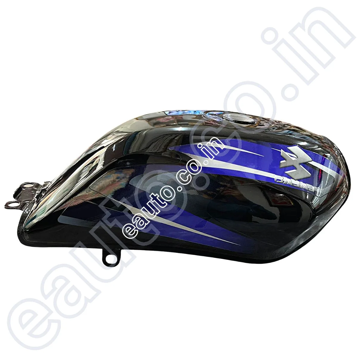 Ensons Petrol Tank for Bajaj Platina 100 | Black/Blue 2