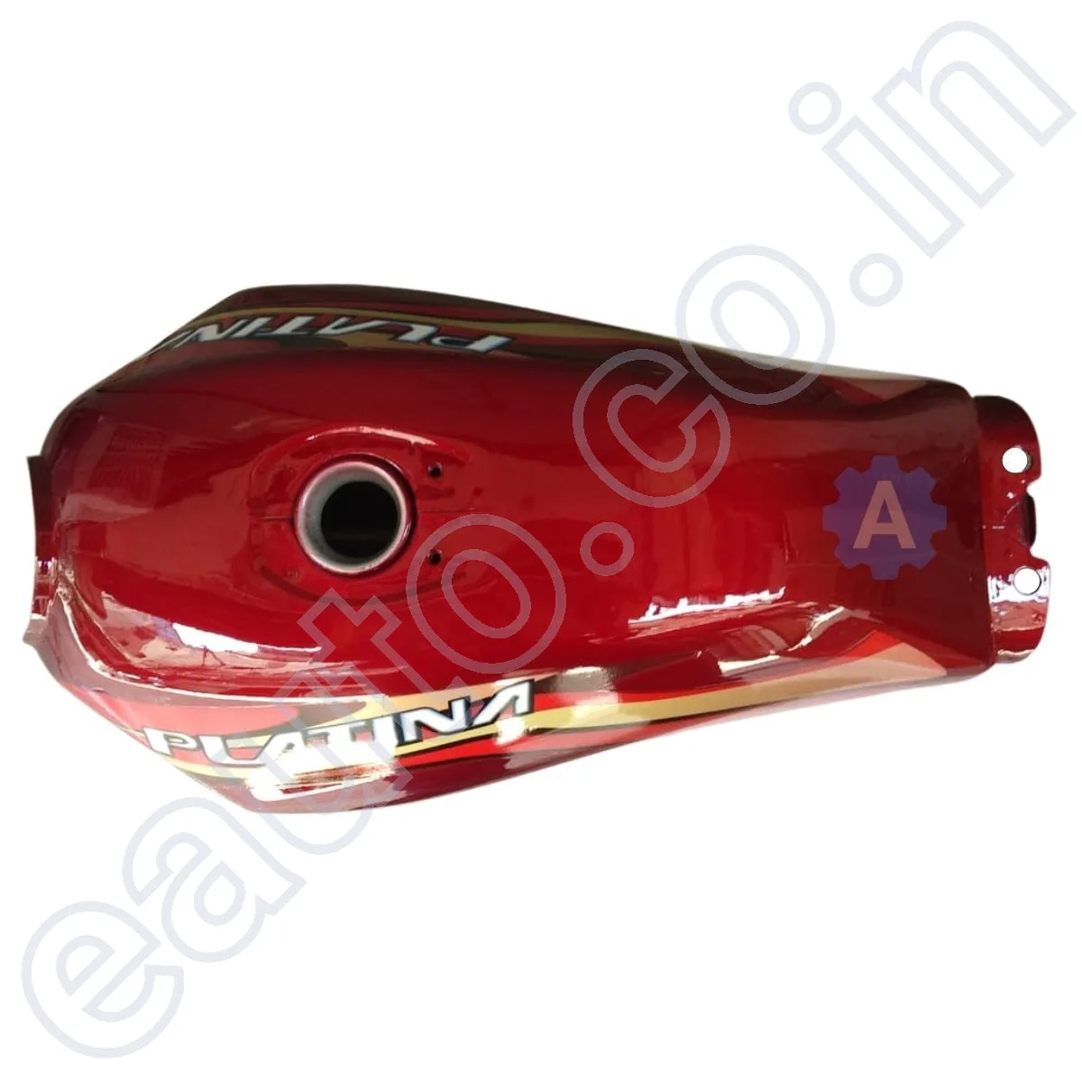 Ensons Petrol Tank for Bajaj Platina 125 (Red /Golden) 2