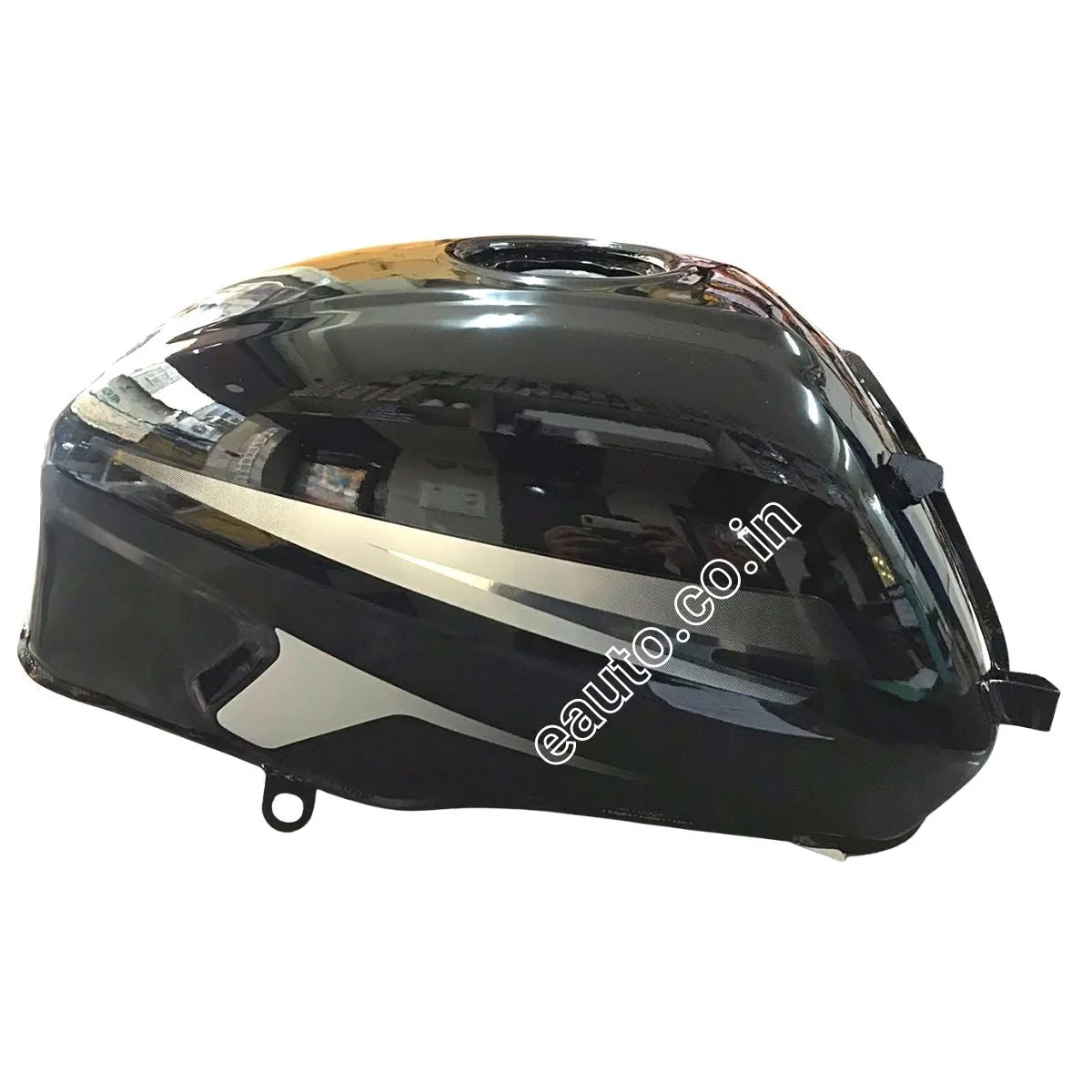 Ensons Petrol Tank for Bajaj Pulsar 150/180 BS3 UG6 with Monogram | Black & Grey