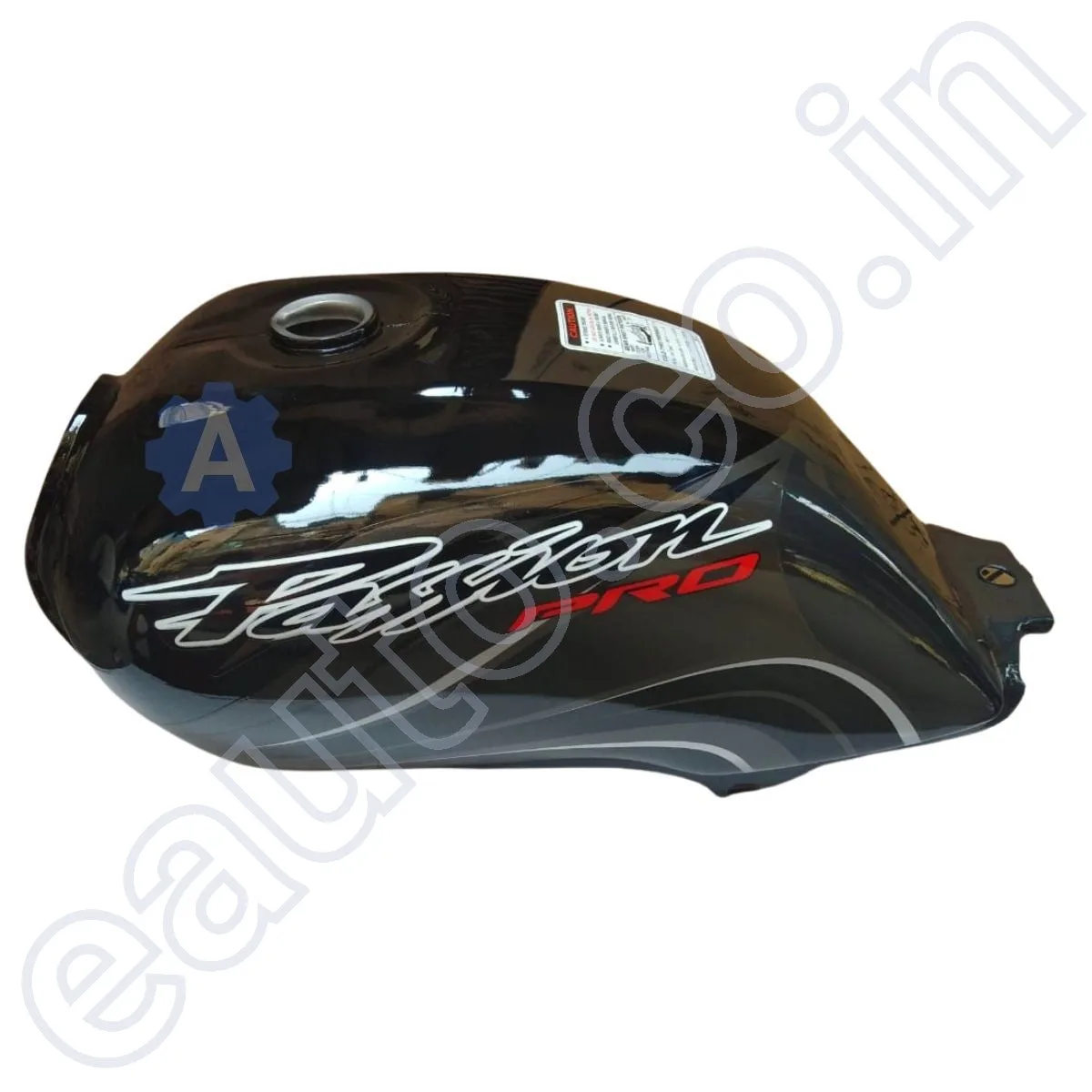 Ensons Petrol Tank for Hero Passion Pro (Black/Silver) 2
