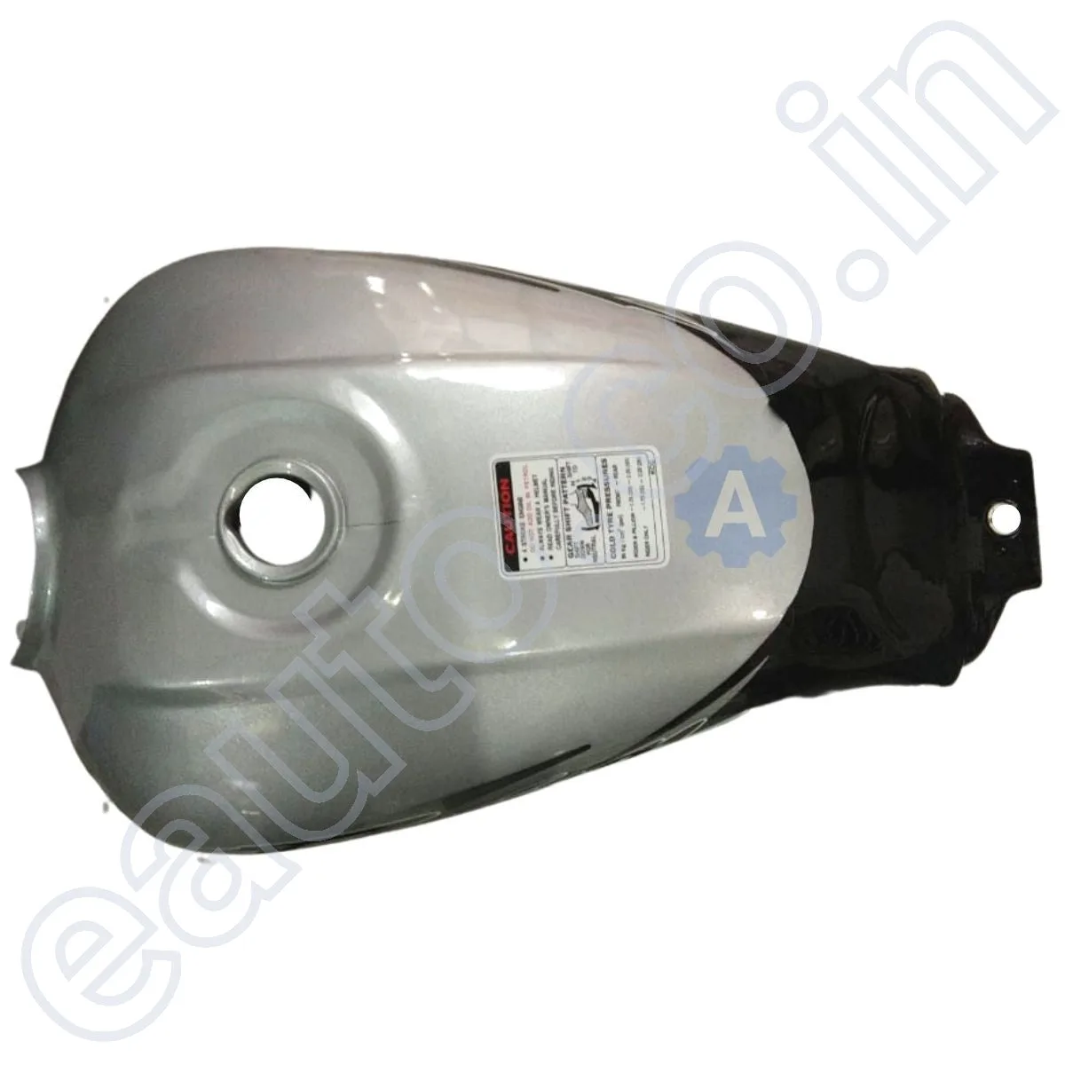 Ensons Petrol Tank for Hero Passion Pro (Silver/Black) 2