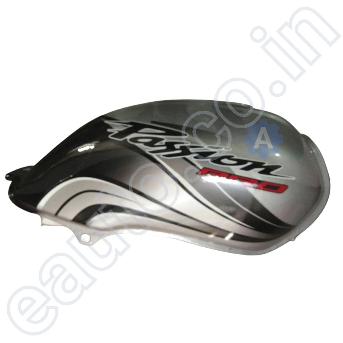 Ensons Petrol Tank for Hero Passion Pro (Silver/Black) 3