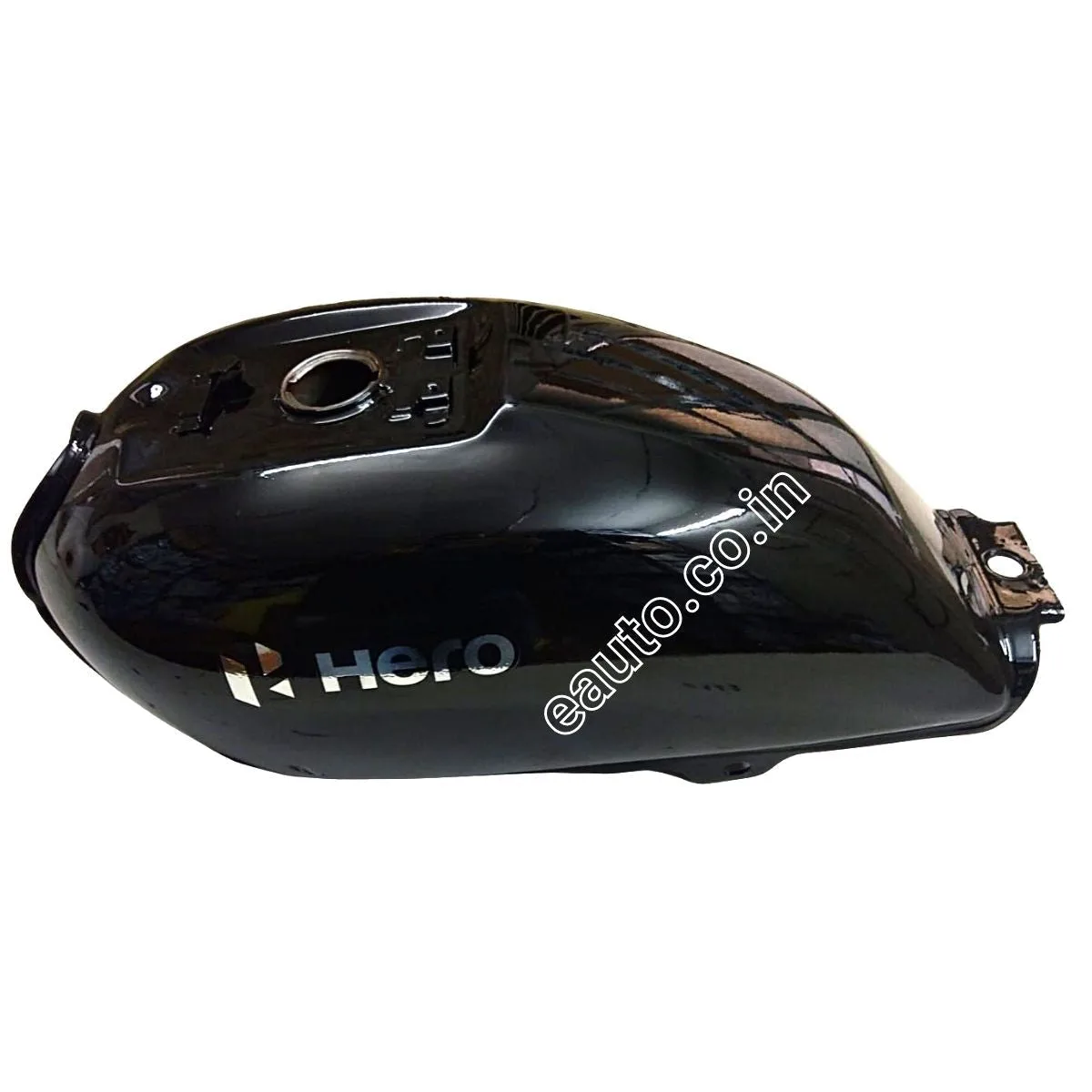 Ensons Petrol Tank for Hero Splendor BS6 | Black | Silver Sticker