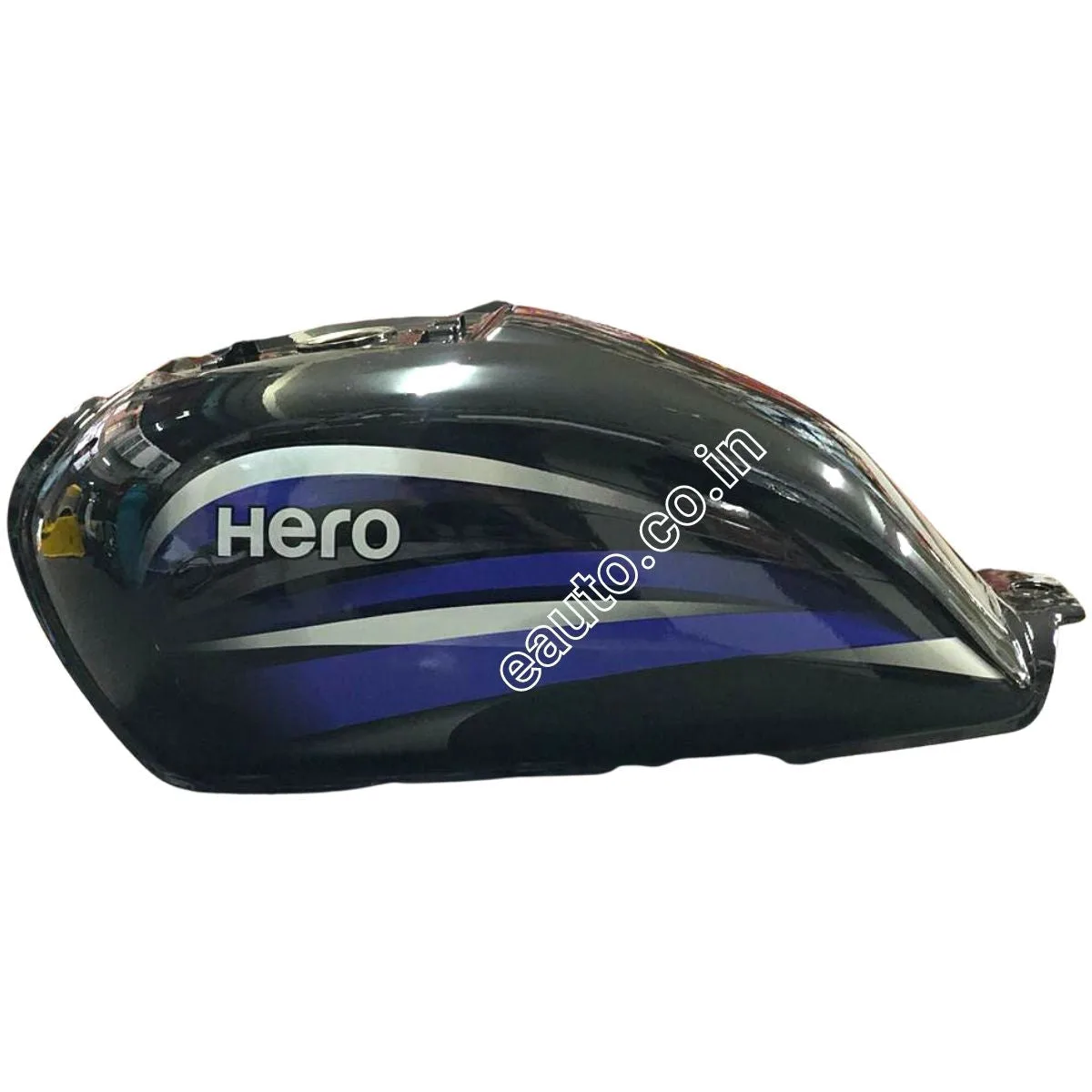 Ensons Petrol Tank for Hero Splendor Plus BS4 2018 Model | Black & Blue