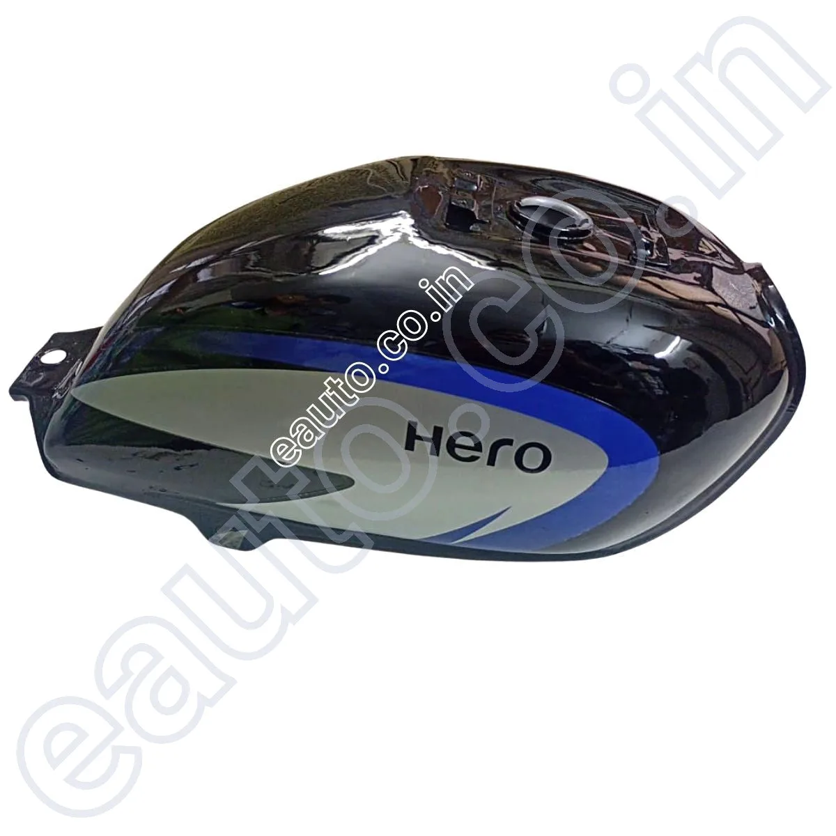 Ensons Petrol Tank for Hero Splendor Pro | Black & Blue | Type 2 2