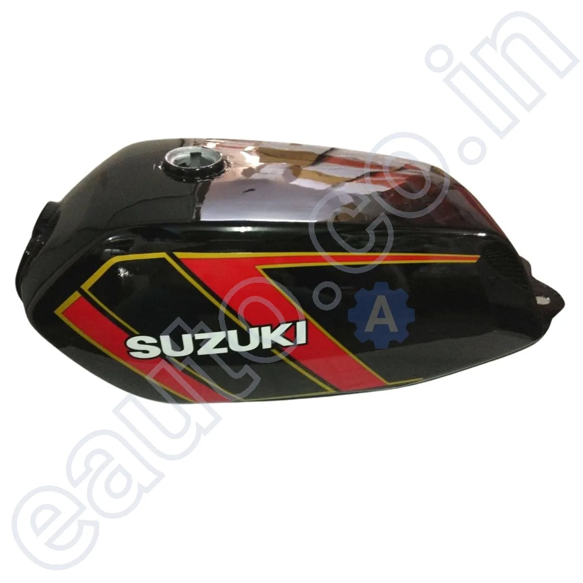 Ensons Petrol Tank for Suzuki MAX 100 (Black/Red) 3