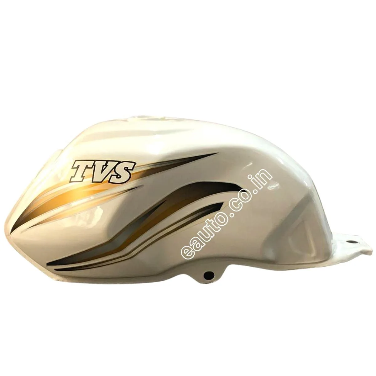 Ensons Petrol Tank for TVS Star City Plus | White & Golden