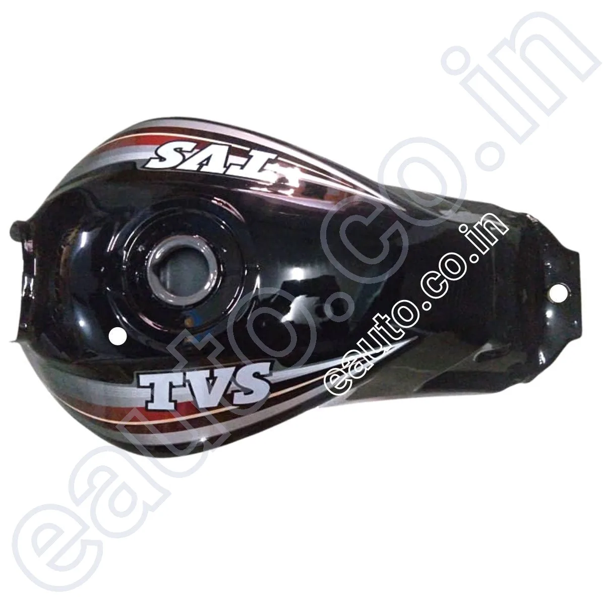 Ensons Petrol Tank for TVS Star Sports | Type 3 | Black & Red 2