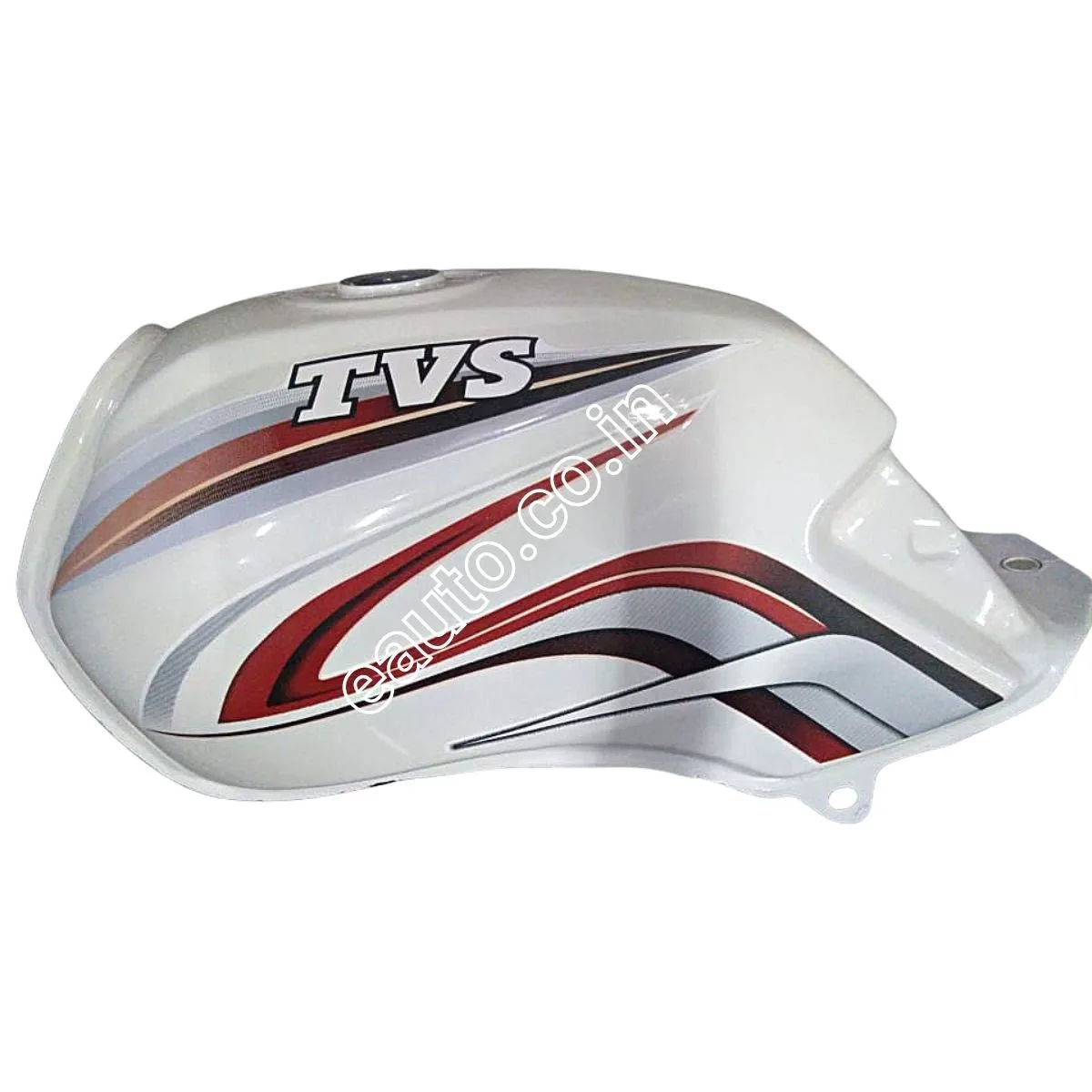 Ensons Petrol Tank for TVS Star Sports | Type 3 | White & Red
