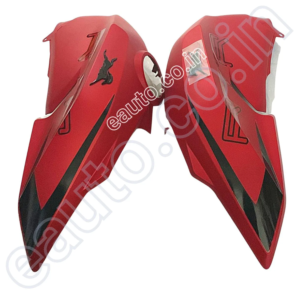 Fuel Tank Cover for TVS Apache RTR 200 4V | BS4 Model | Matt Red Colour | Set of 2 2