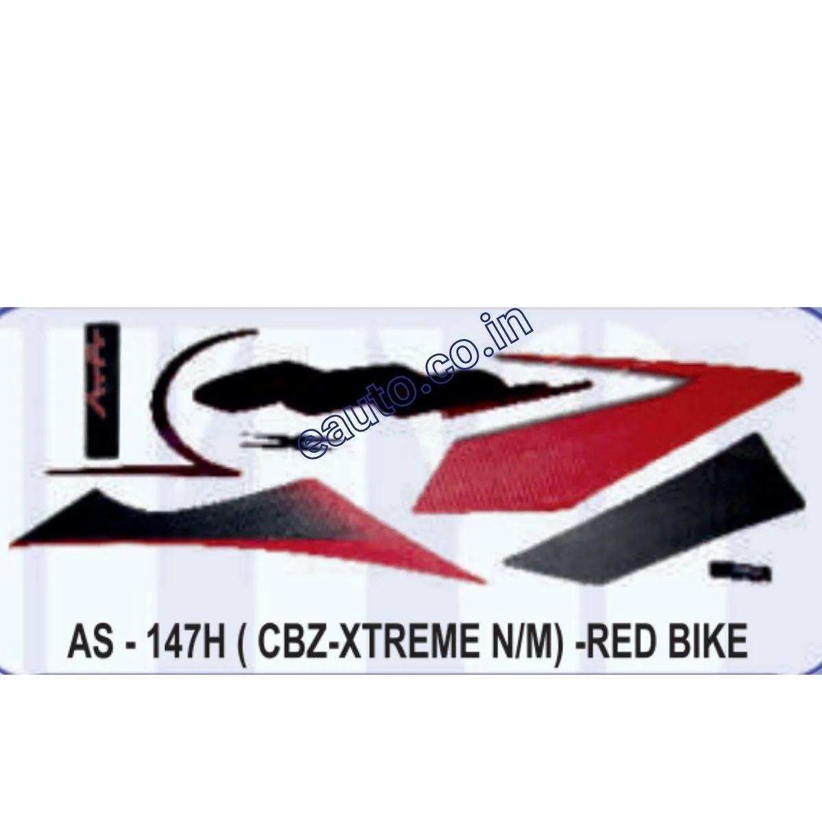 Graphics Sticker Set for Hero CBZ Xtreme | New Model | Red Vehicle | Both Sides