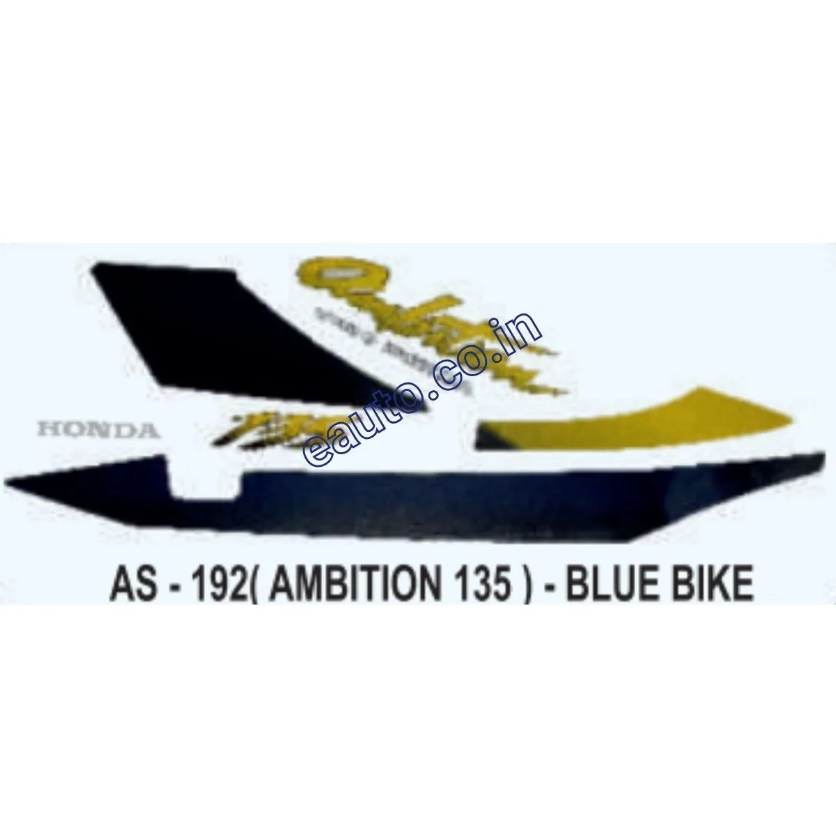 Graphics Sticker Set for Hero Honda Ambition | Blue Vehicle | Both Sides