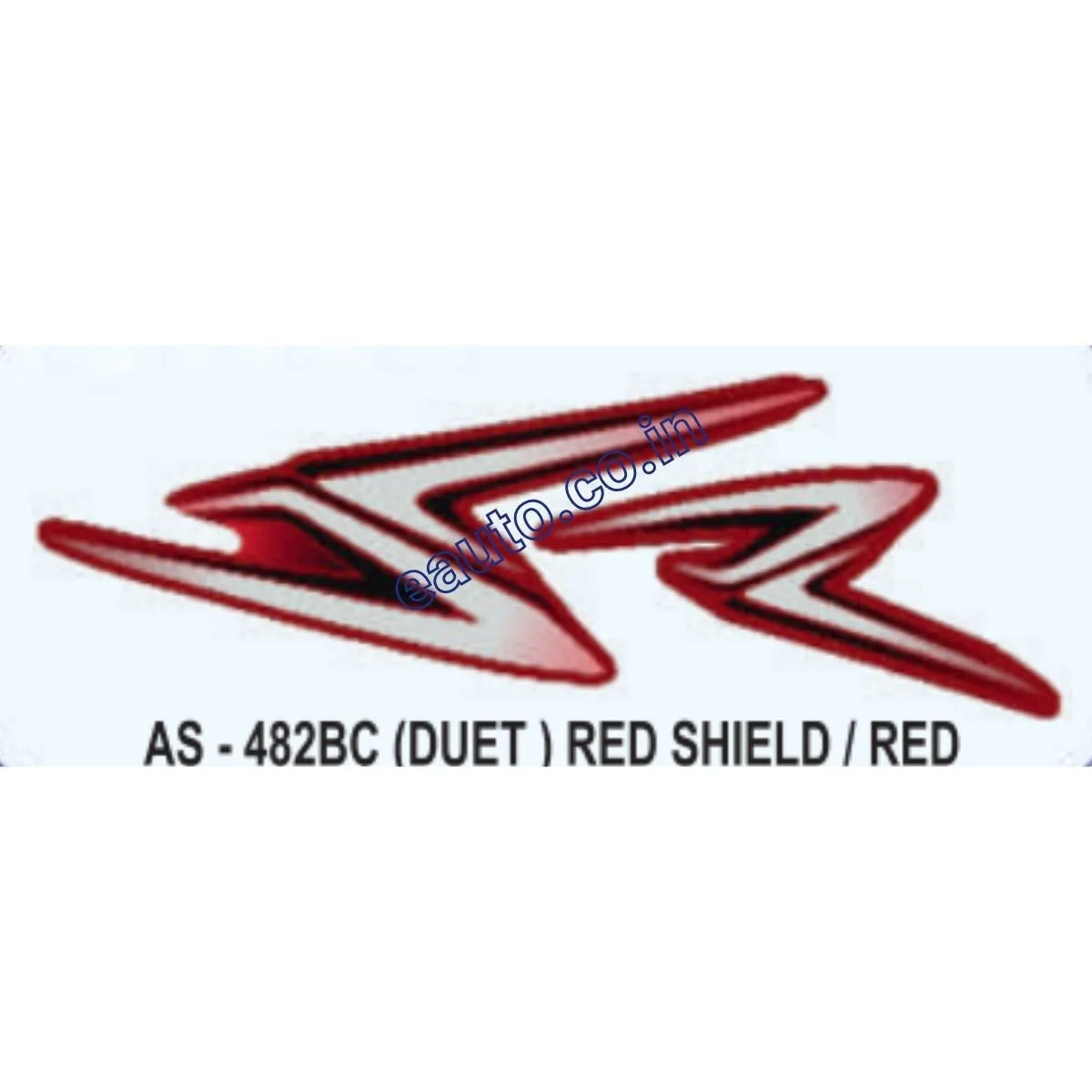 Graphics Sticker Set for Hero Honda Duet | Red Sticker | Both Sides