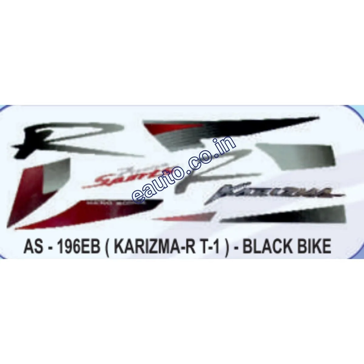 Graphics Sticker Set for Hero Honda Karizma R | Type 1 | Black Vehicle | Both Sides