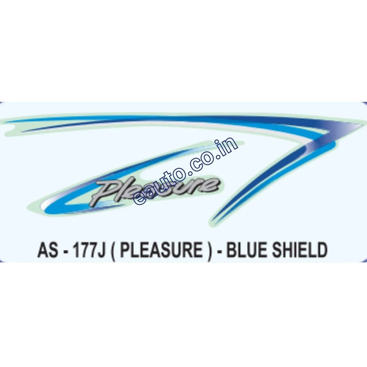 Graphics Sticker Set for Hero Honda Pleasure | Blue Sticker | Both Sides
