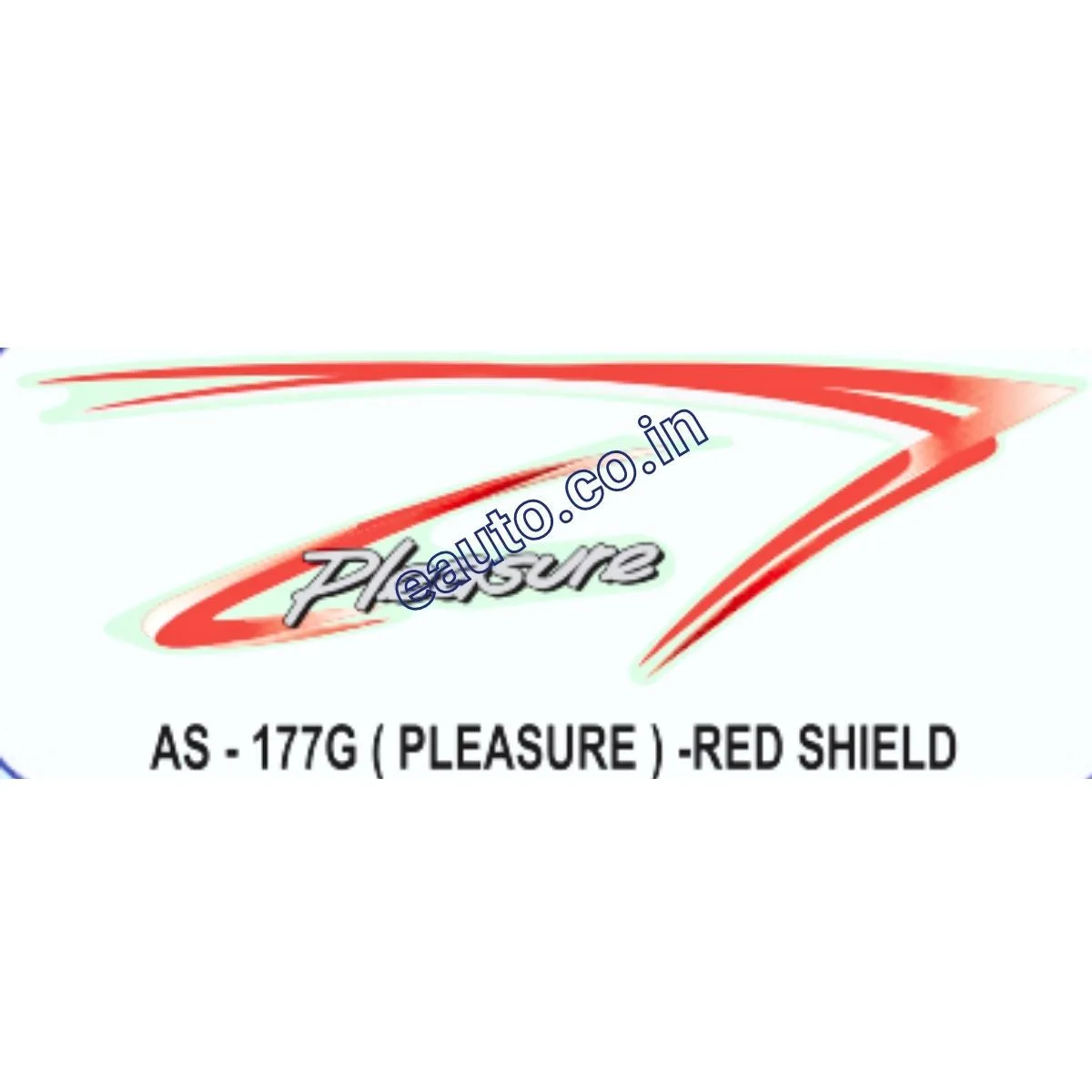 Graphics Sticker Set for Hero Honda Pleasure | Red Sticker | Both Sides