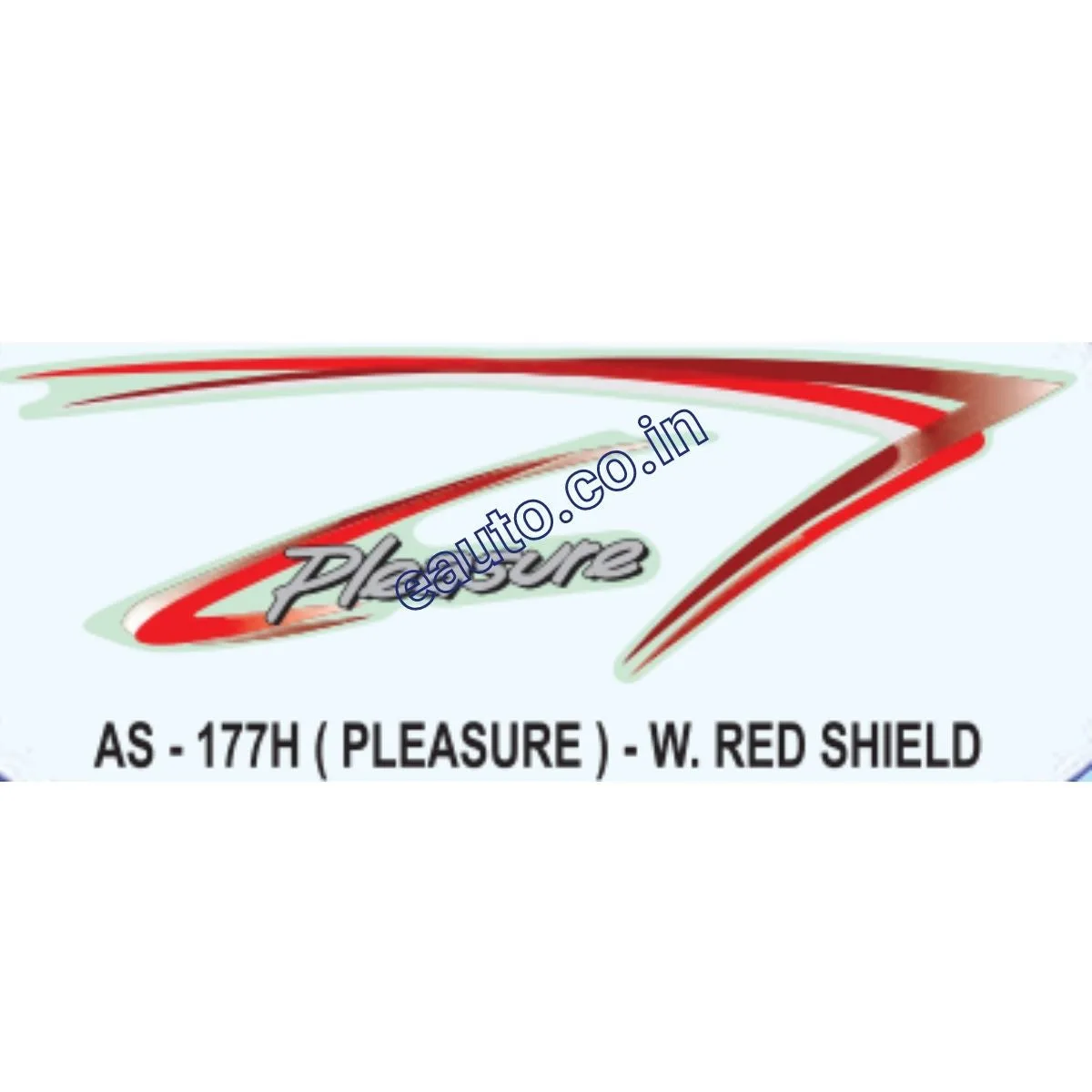 Graphics Sticker Set for Hero Honda Pleasure | Wine Red Sticker | Both Sides