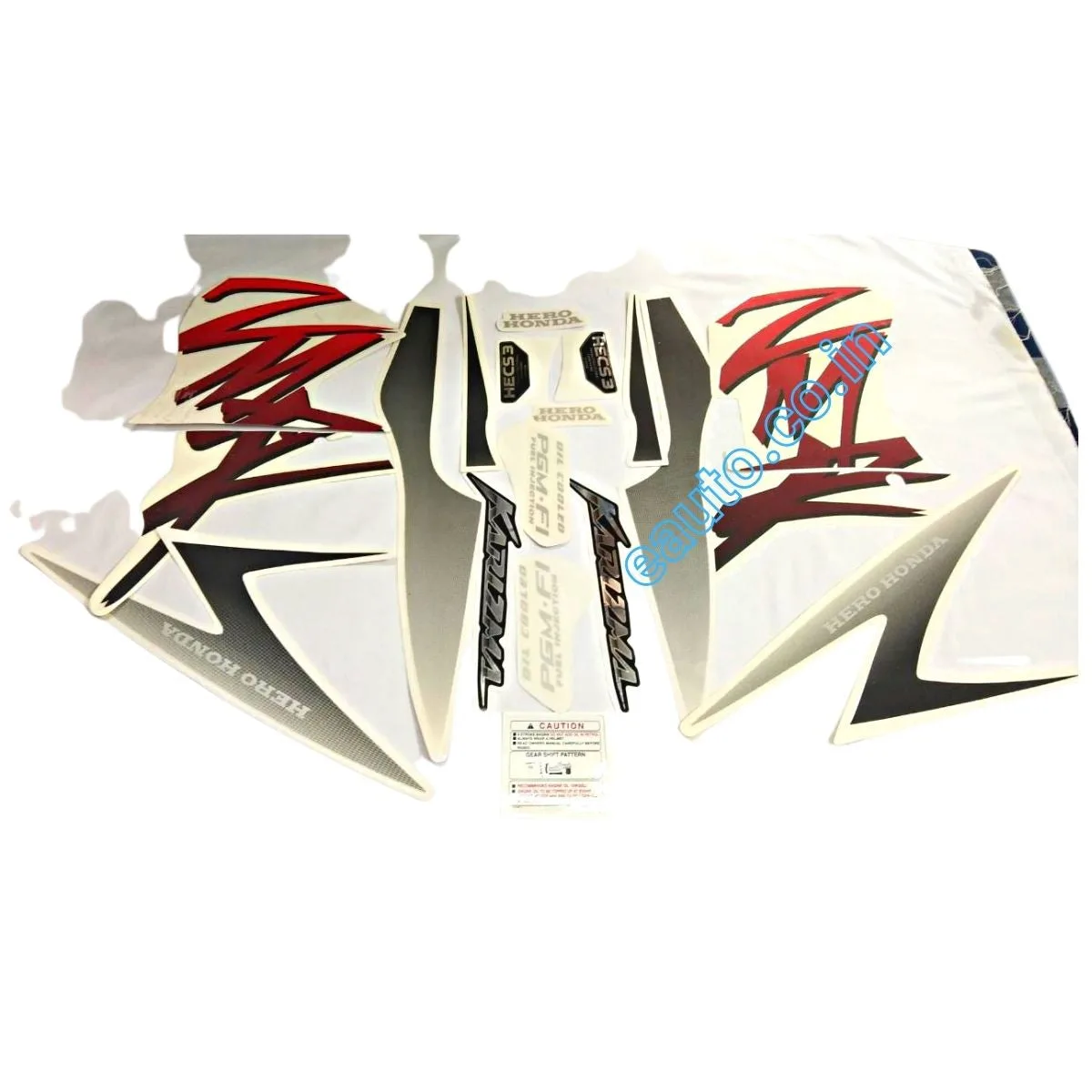 Graphics Sticker Set for Hero Karizma ZMR Black Bike | Vinyl Decal Set | 196JA | Both Sides