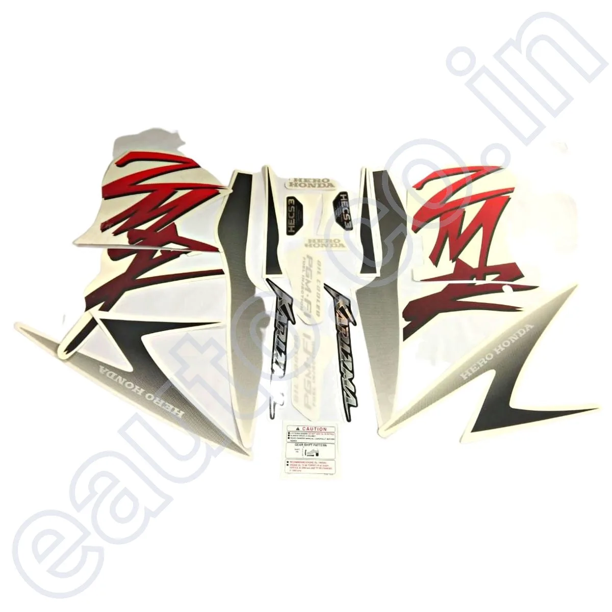 Graphics Sticker Set for Hero Karizma ZMR Black Bike | Vinyl Decal Set | 196JA | Both Sides 2
