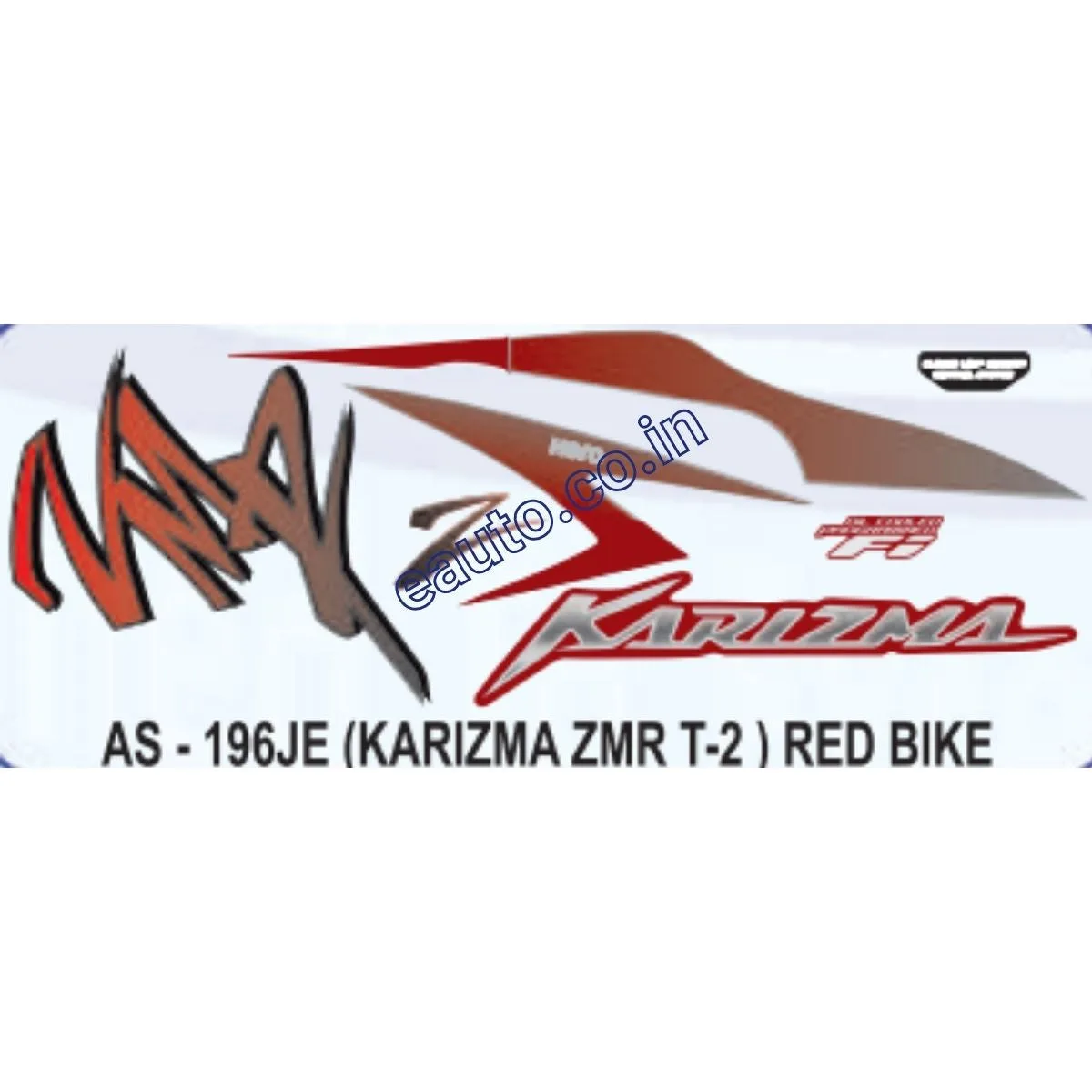 Graphics Sticker Set for Hero Karizma ZMR FI | Type 2 | Red Vehicle | Both Sides