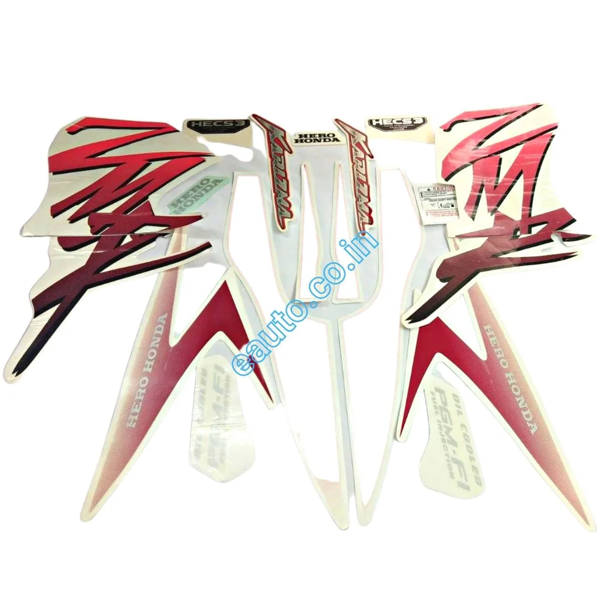 Graphics Sticker Set for Hero Karizma ZMR RED Bike | Vinyl Decal Set | 196JB | Both Sides
