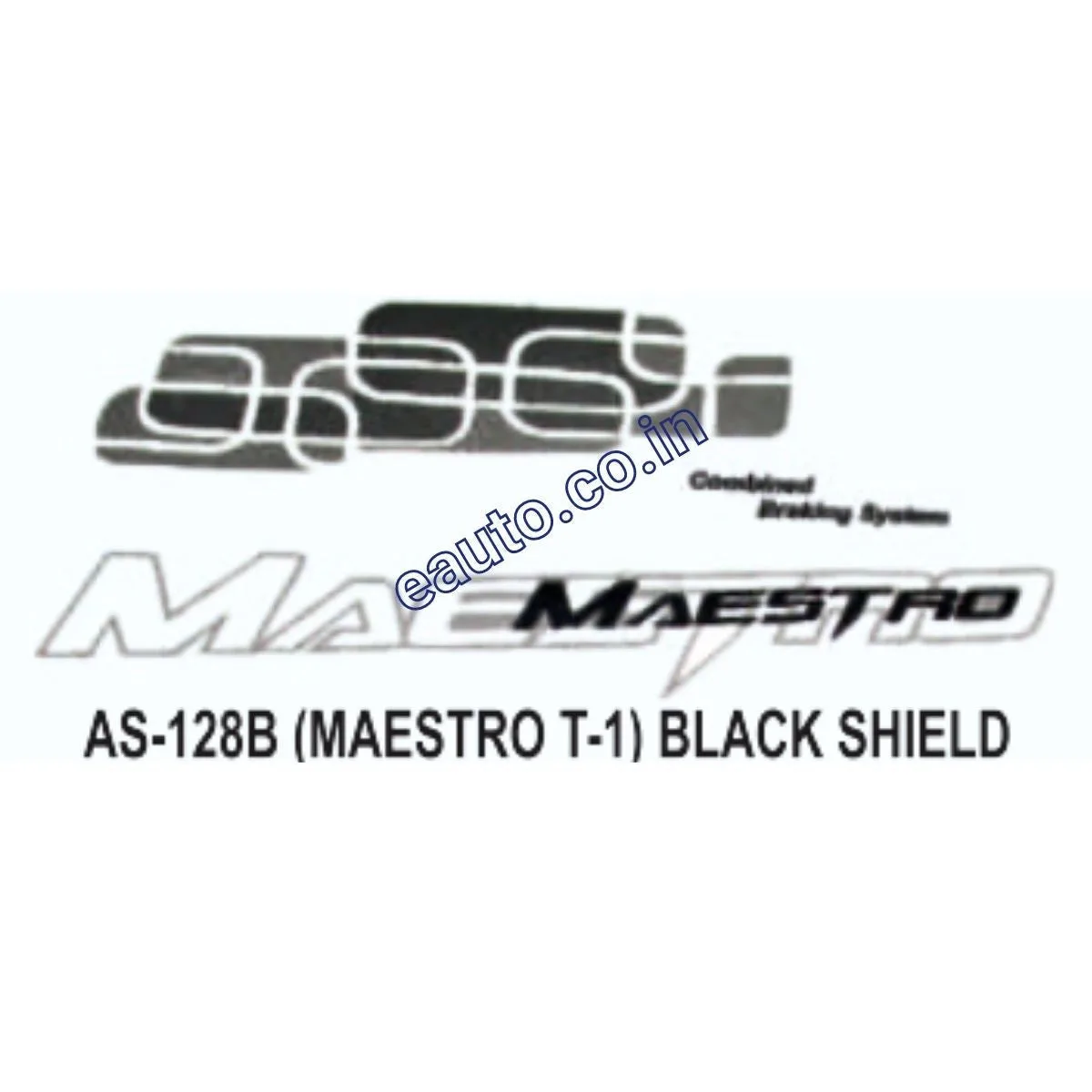 Graphics Sticker Set for Hero Maestro | Type 1 | Black Shield Sticker | Both Sides