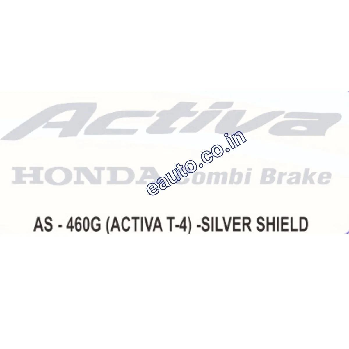 Graphics Sticker Set for Honda Activa | Combi Brake Type 4 | Silver Sticker | Both Sides