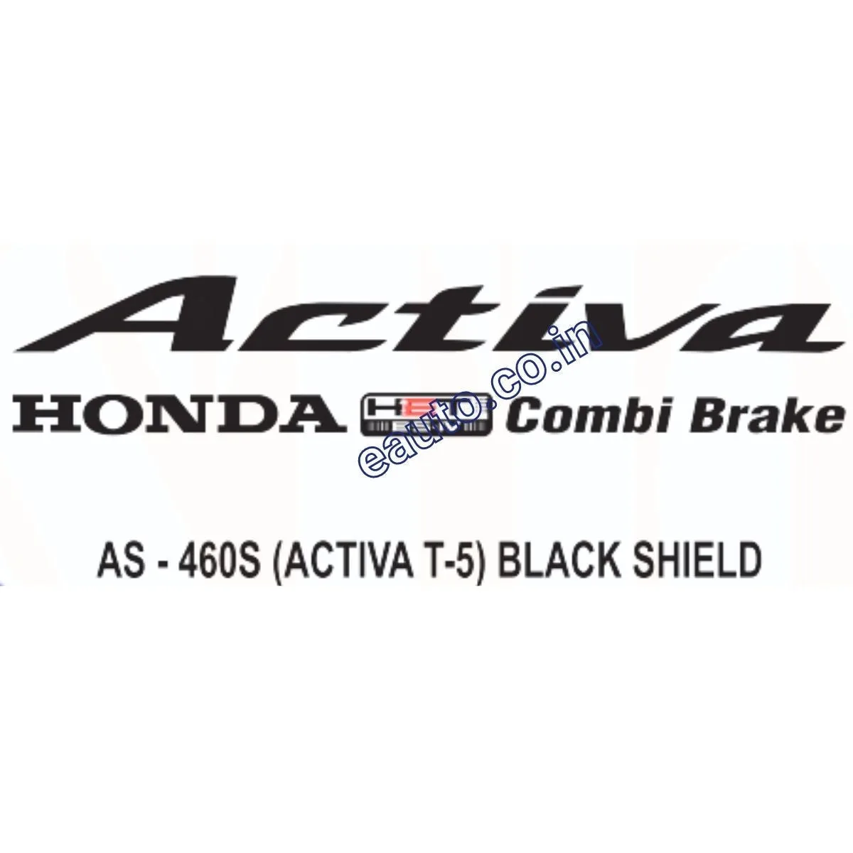 Graphics Sticker Set for Honda Activa HET BS4 | Type 5 | Black Sticker | Both Sides