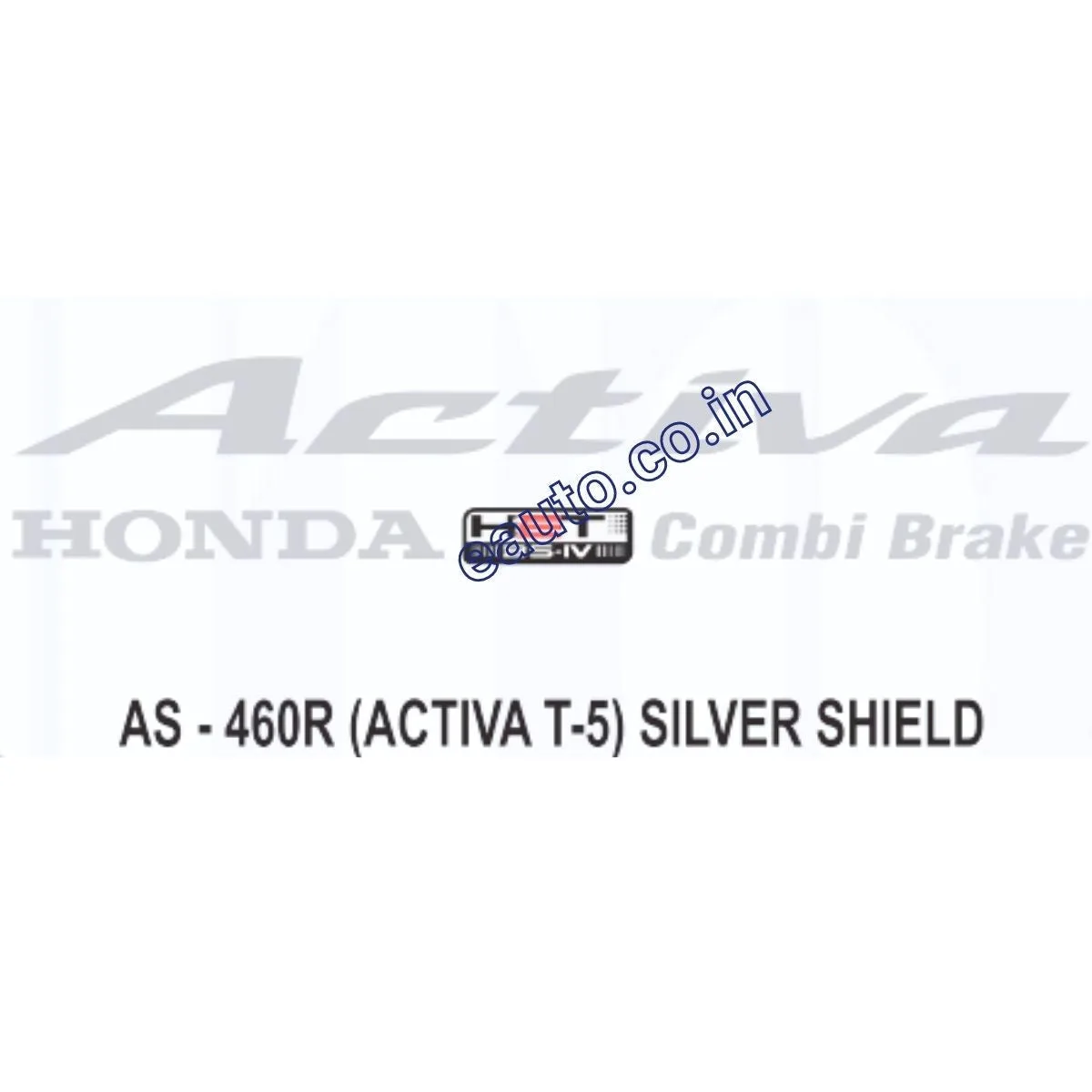 Graphics Sticker Set for Honda Activa HET BS4 | Type 5 | Silver Sticker | Both Sides
