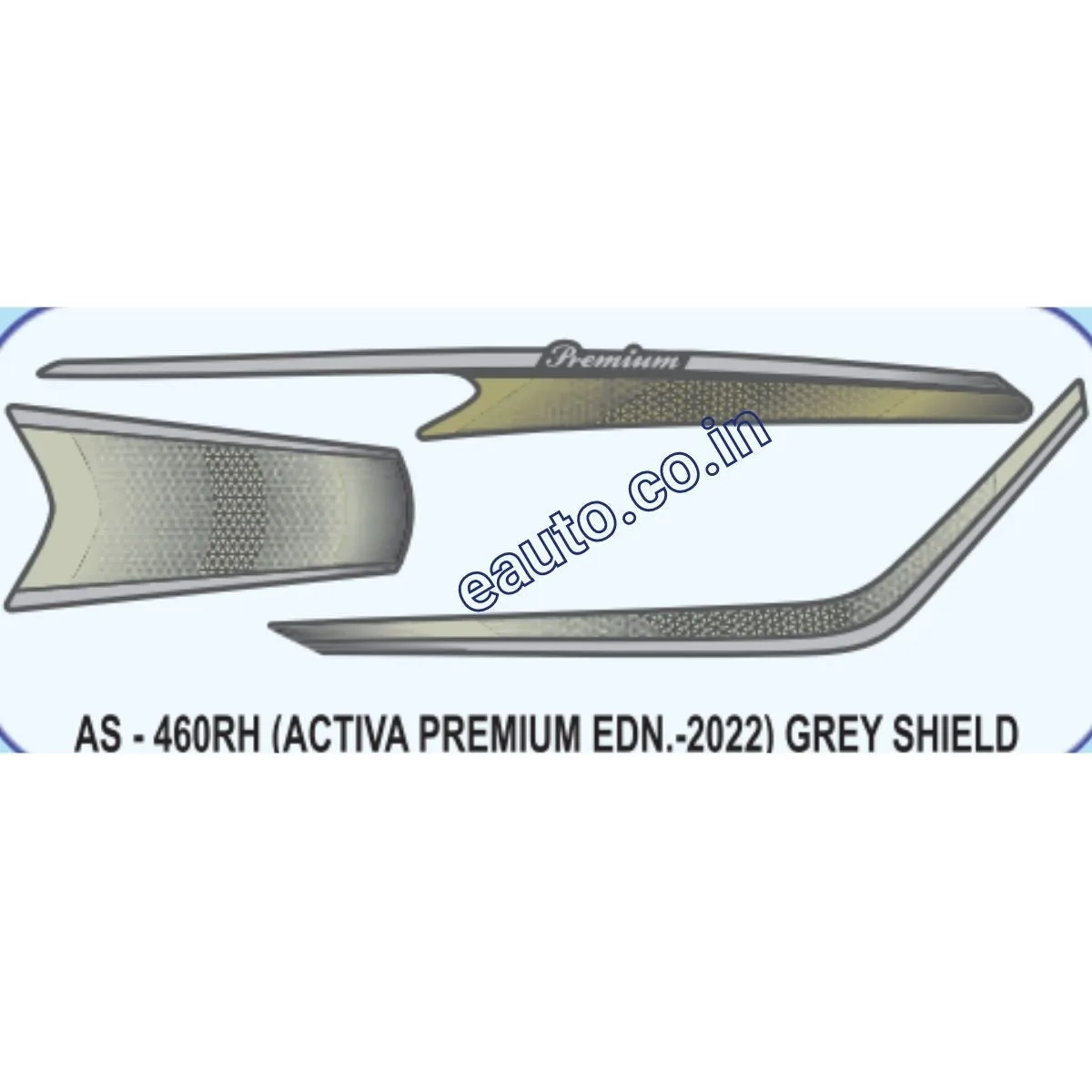 Graphics Sticker Set for Honda Activa | Premium Edition 2022 | Grey Vehicle | Both Sides