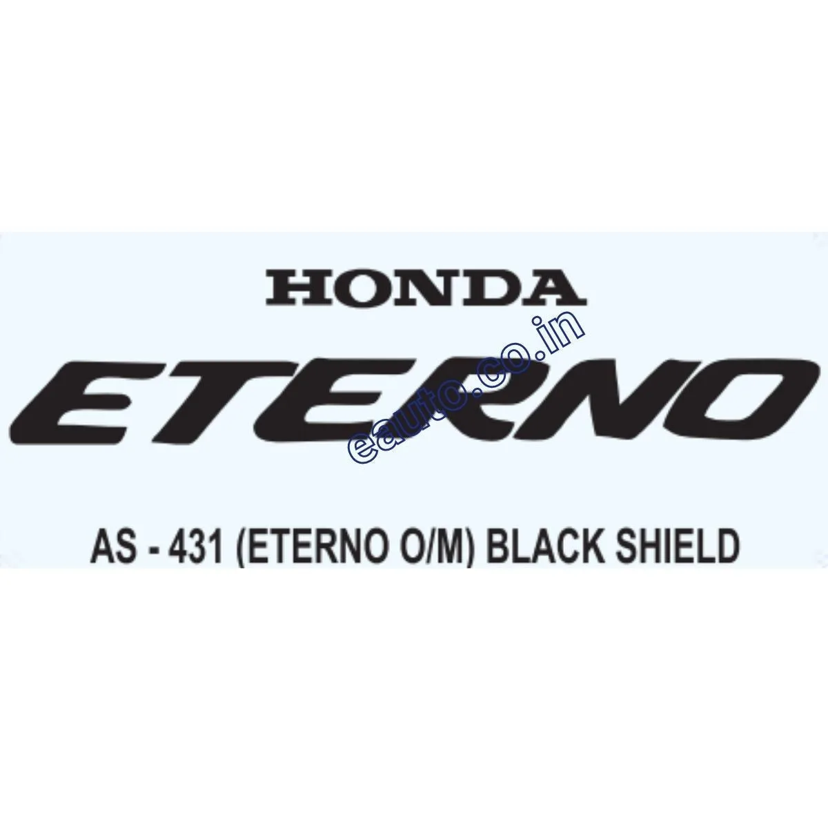Graphics Sticker Set for Honda Eterno | Old Model | Black Sticker | Both Sides