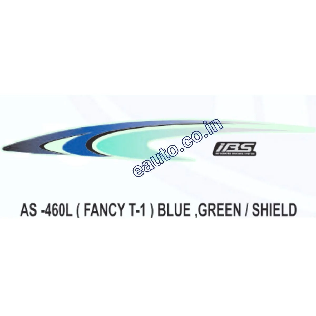 Graphics Sticker Set for Honda Fancy | Type 1 | Blue & Green Sticker | Both Sides