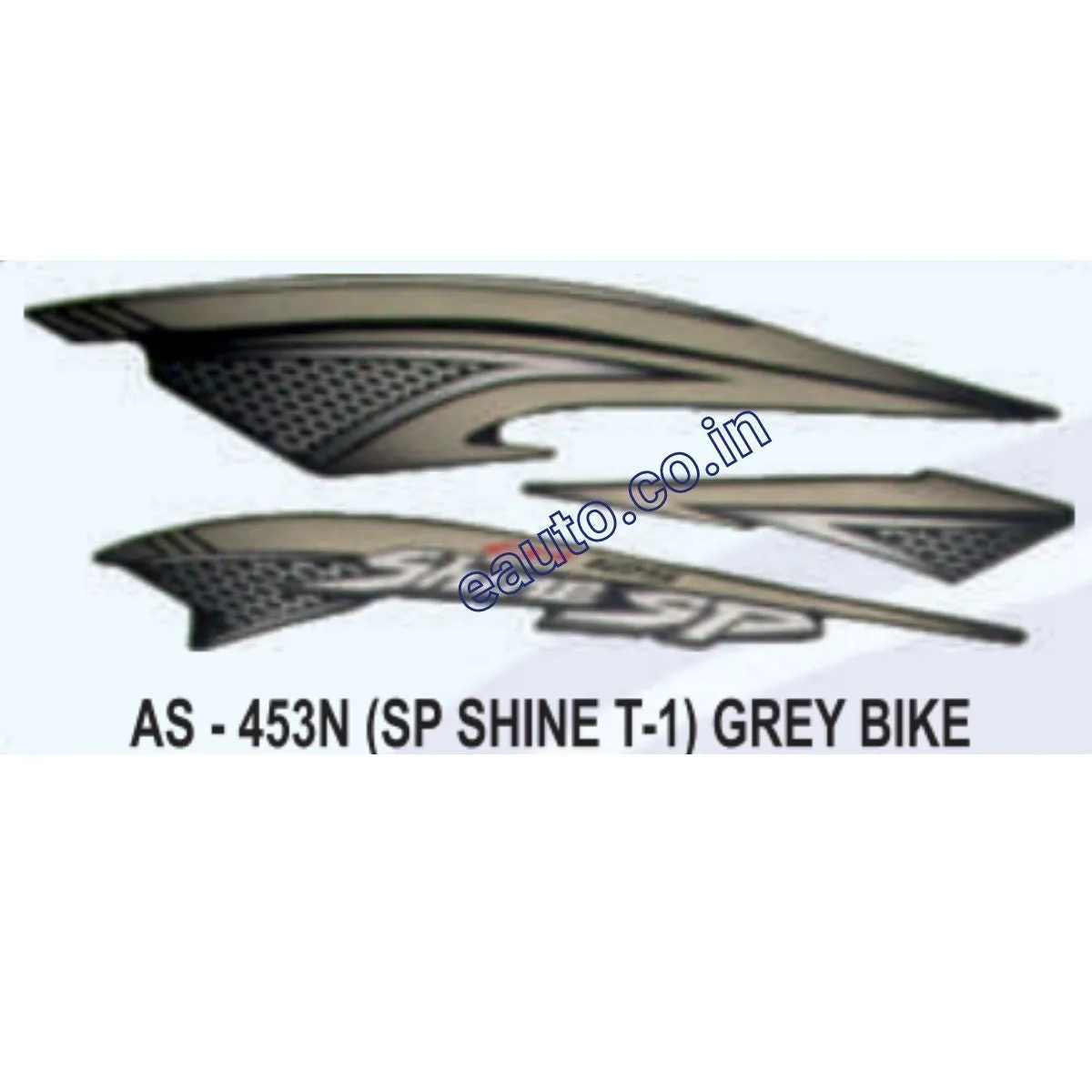Graphics Sticker Set for Honda SP Shine | Type 1 | Grey Vehicle | Both Sides