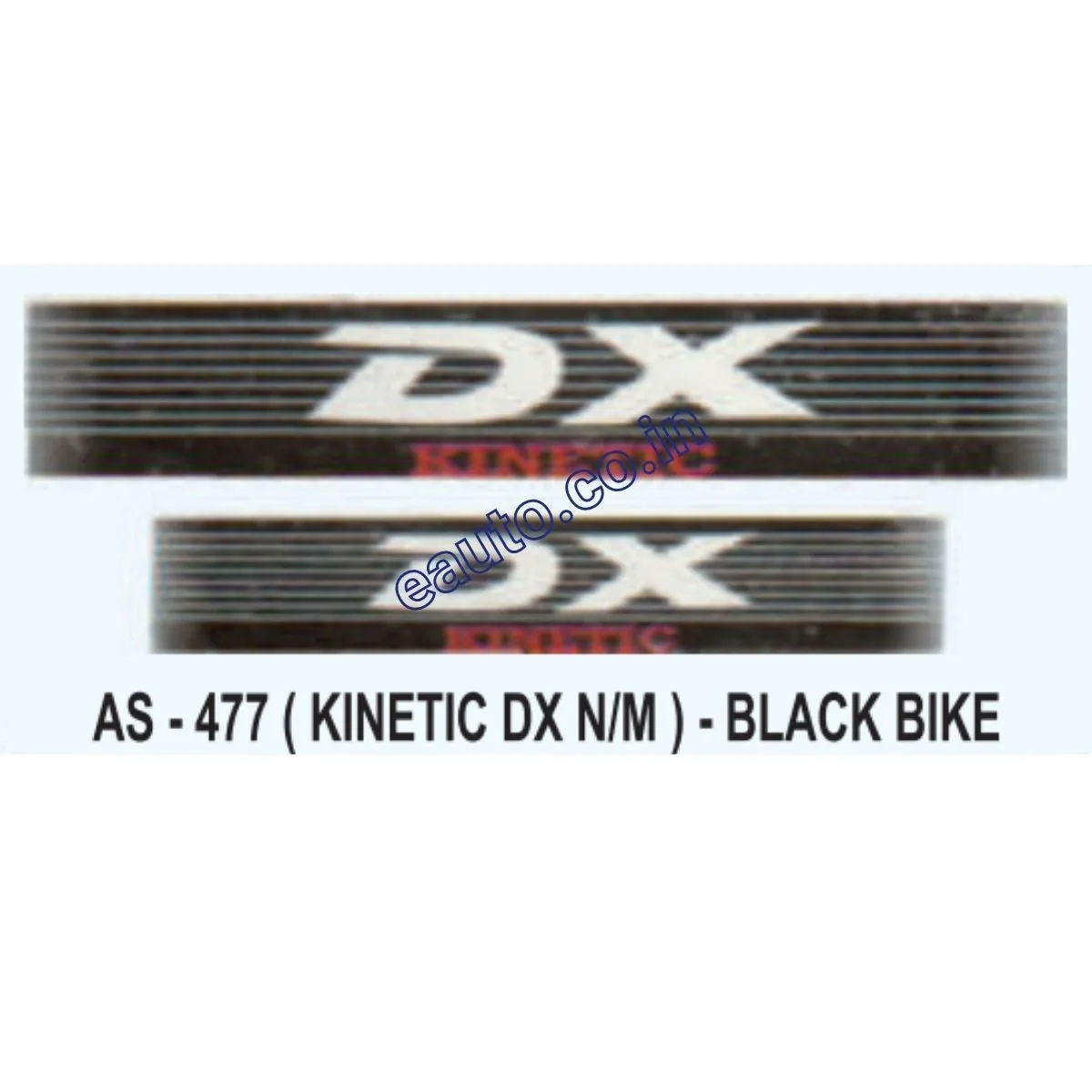 Graphics Sticker Set for Kinetic DX | New Model | Black Vehicle | Both Sides